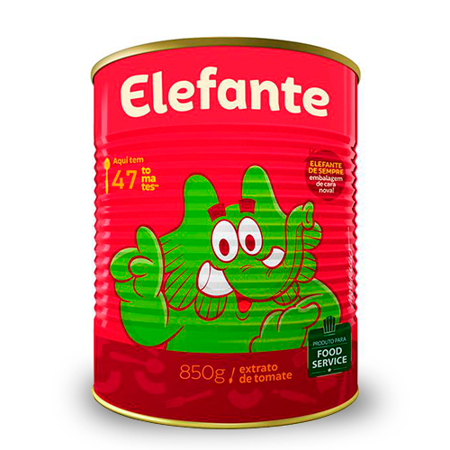 EXTRATO TOMATE ELEFANTE 850G EXTRATO TOMATE, ELEFANTE, EXTRATO TOMATE ELEFANTE Molhos e Temperos